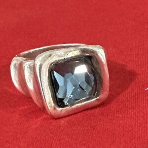 💥price reduced💥UNO de 50 blue Swarovski irregular rectangle cut ring